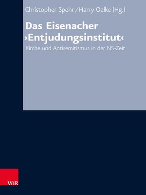 cover image of Das Eisenacher 'Entjudungsinstitut'